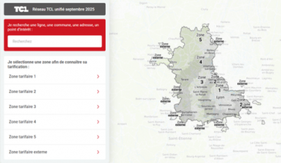 Carte interactive avant / après réseau unifié